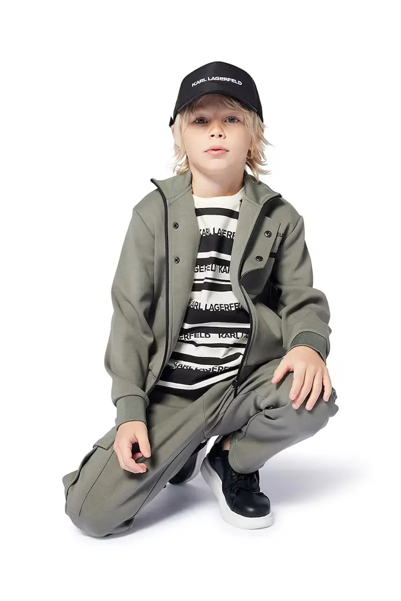 pantaloni per bambini colore verde Z30419 miniatura 5