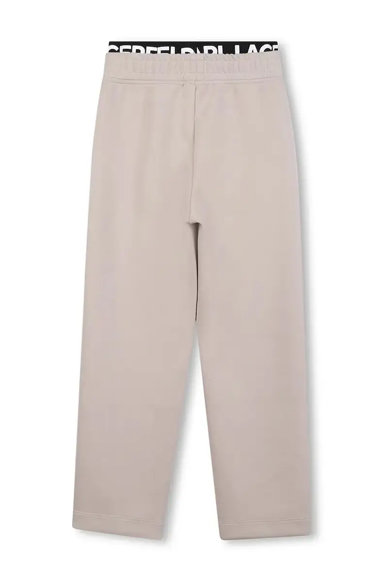 pantaloni tuta bambino/a colore beige con applicazione Z30633 miniatura 3