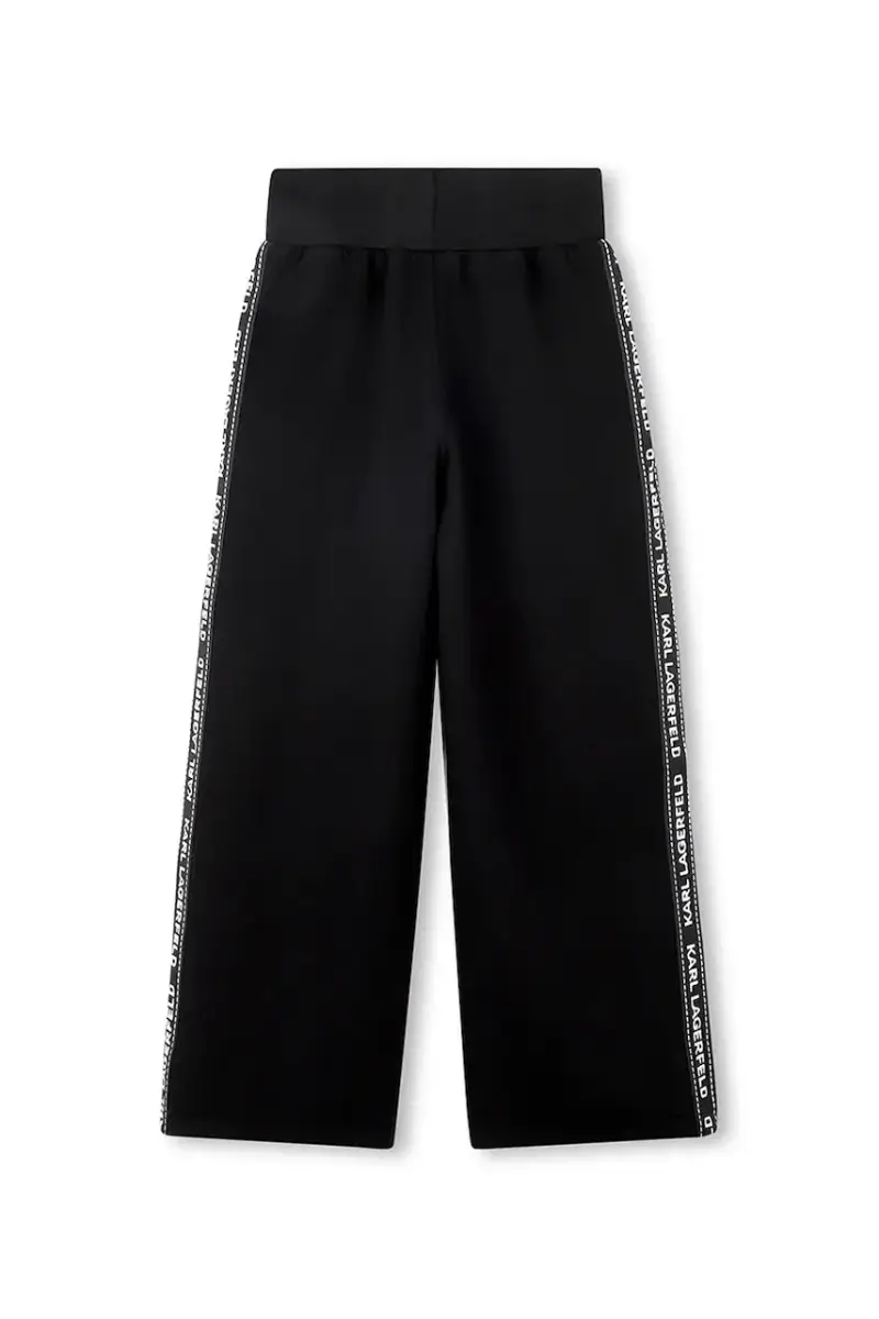 pantaloni tuta bambino/a colore nero con applicazione Z30597 miniatura 3