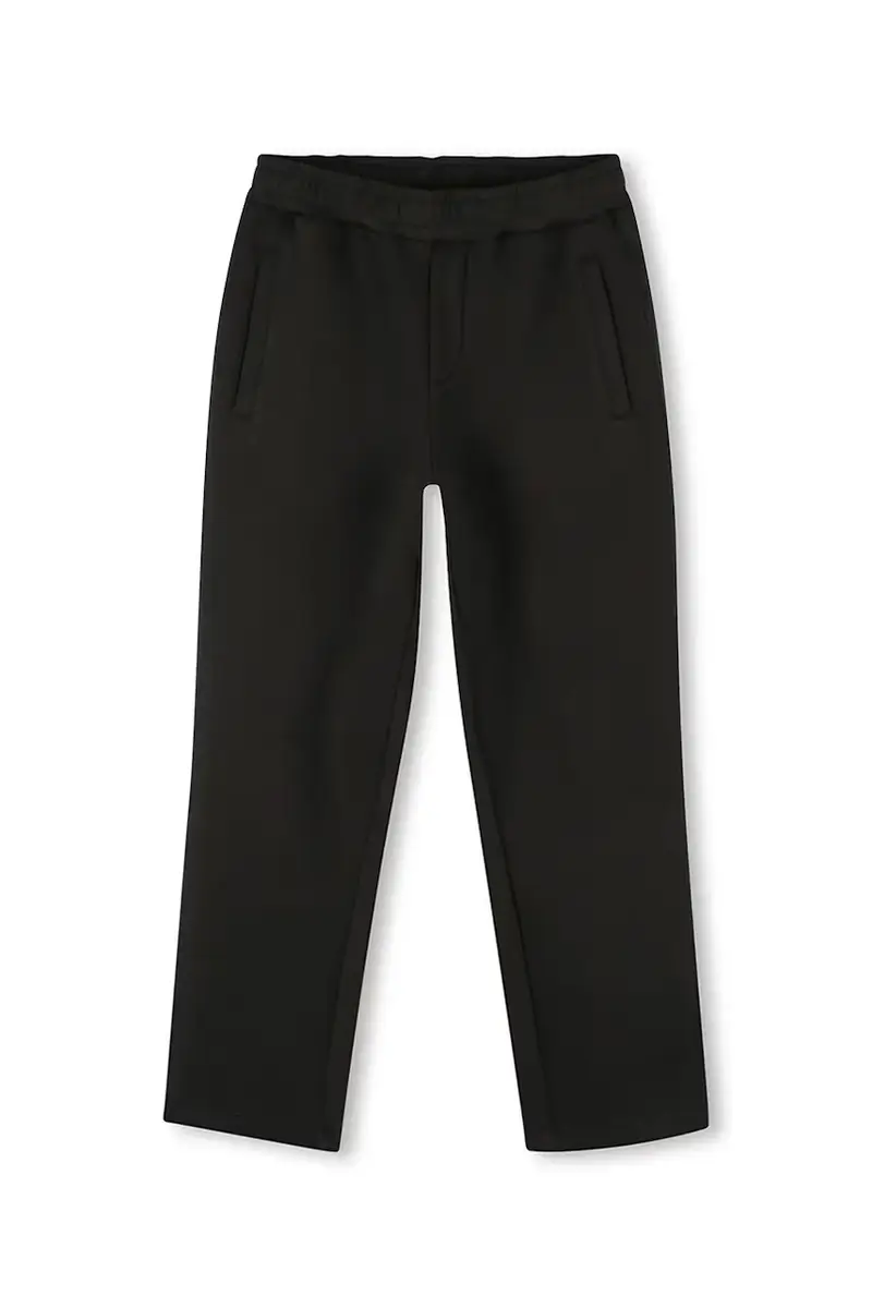 pantaloni tuta bambino/a colore nero con applicazione Z30628 miniatura 2