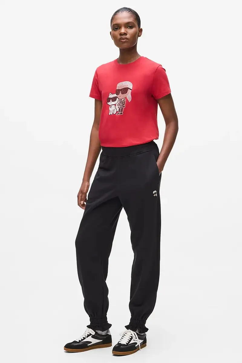 pantaloni tuta donna colore nero A4W10099 miniatura 3