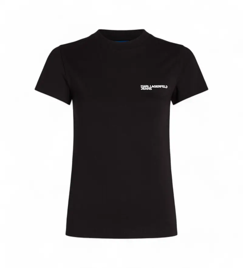 per donna A1W17004 Maglietta nera basic (XS), Nero, Casual, Manica corta, Cotone biologico