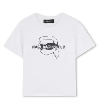 per ragazza Z30943 Maglietta con la faccia bianca (8Años= 126cm), Bianco, Casual, Cotone, Manica corta, moda per bambini