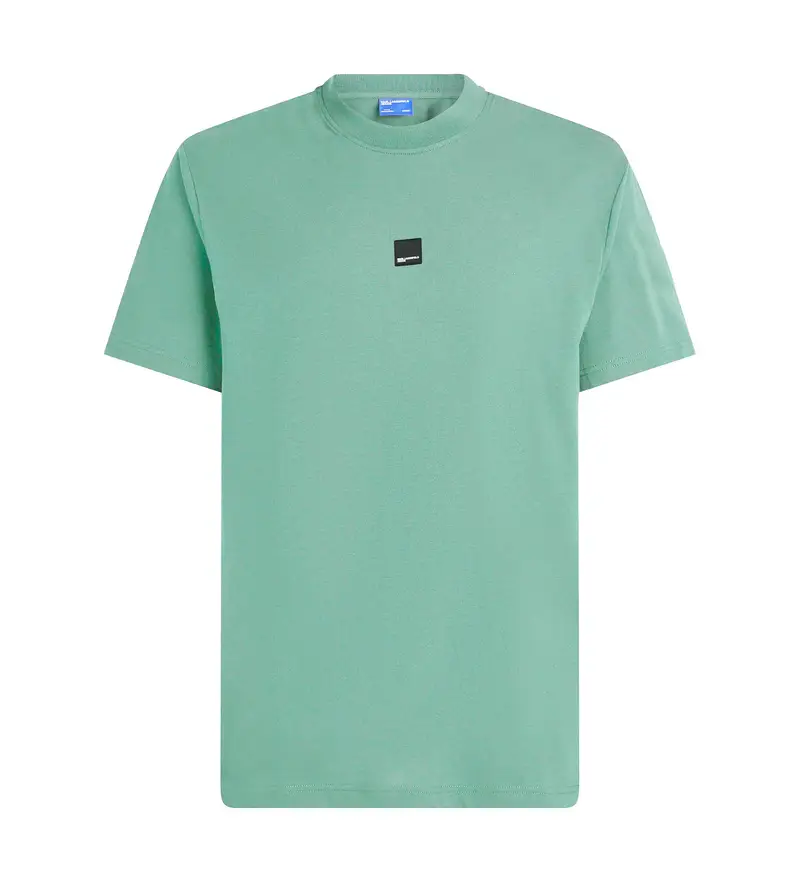 per uomo. A1M17011 Maglietta verde con logo (S), Casual, Manica corta, Cotone biologico