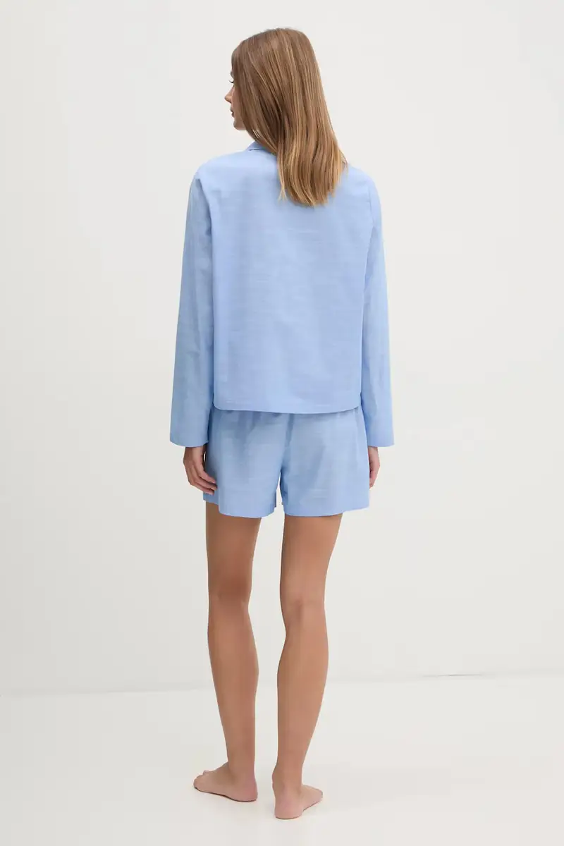 pigama in lana colore blu A1W45004 miniatura 4