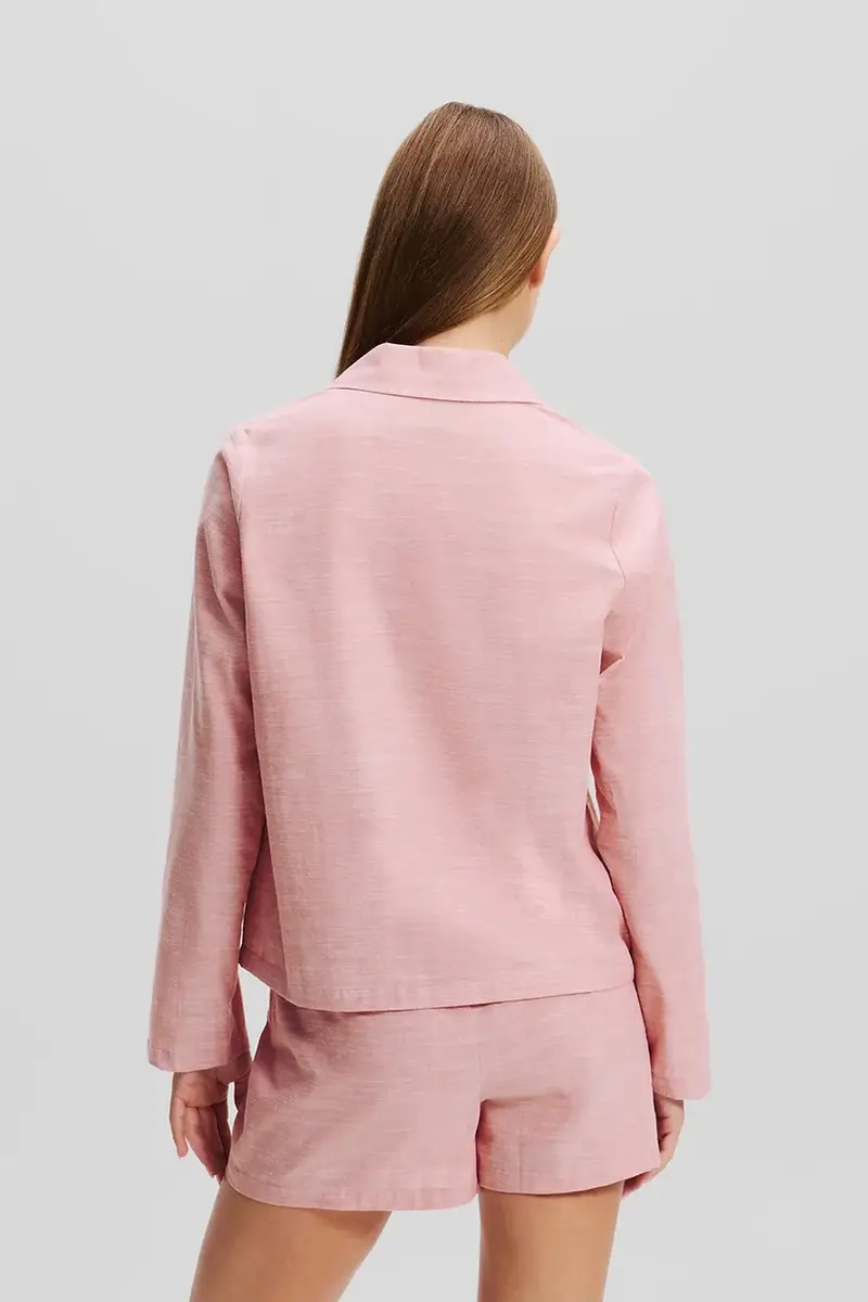 pigama in lana colore rosa A1W45004 miniatura 2