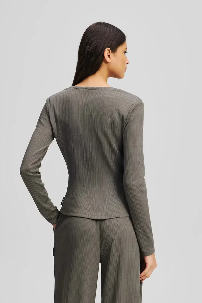 pigiama donna colore marrone A3W45005 miniatura 3