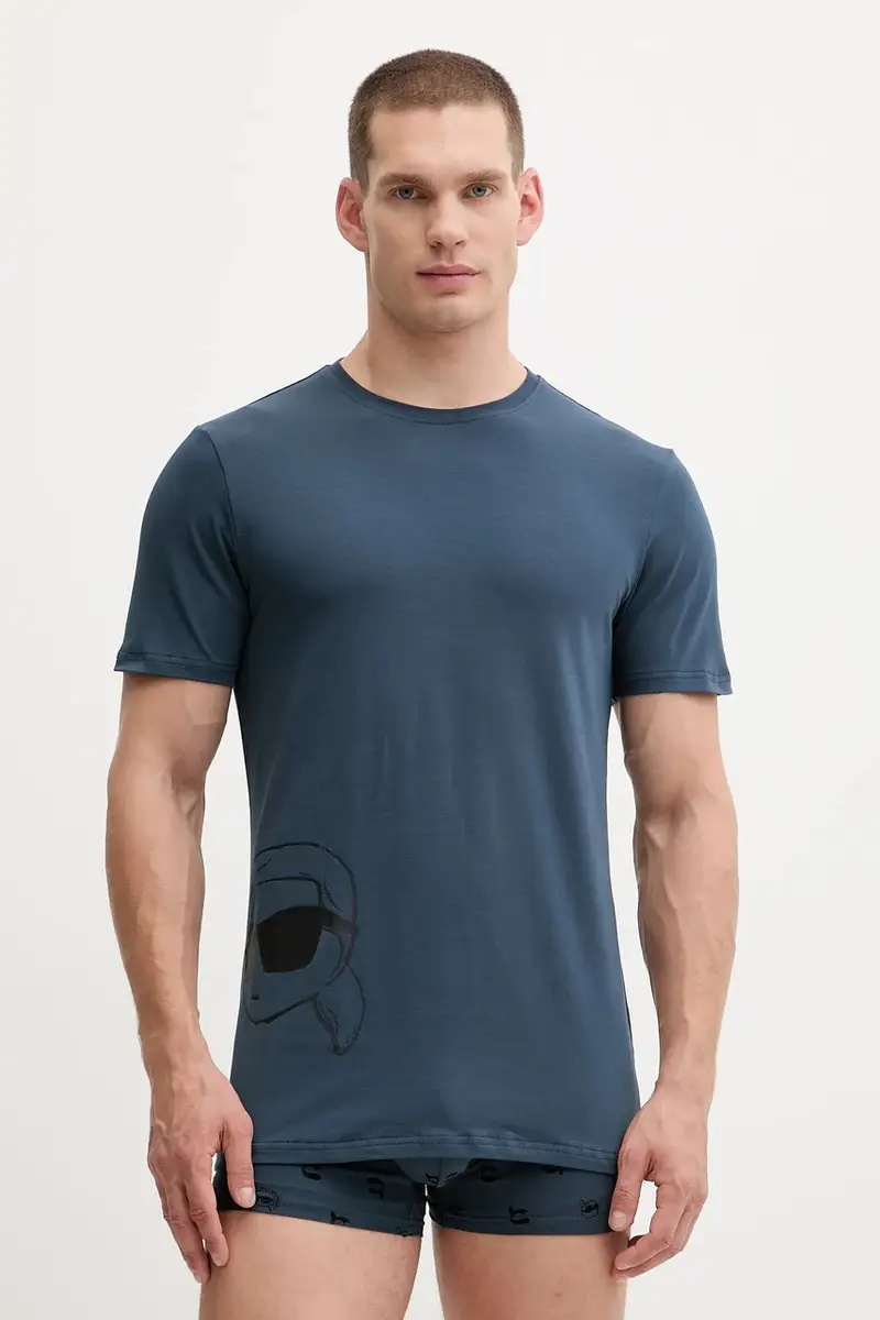 pigiama uomo colore blu navy A4M45008 miniatura 2