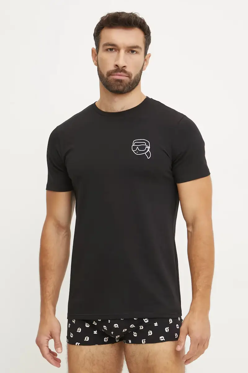 pigiama uomo colore nero A1M45014 miniatura 3