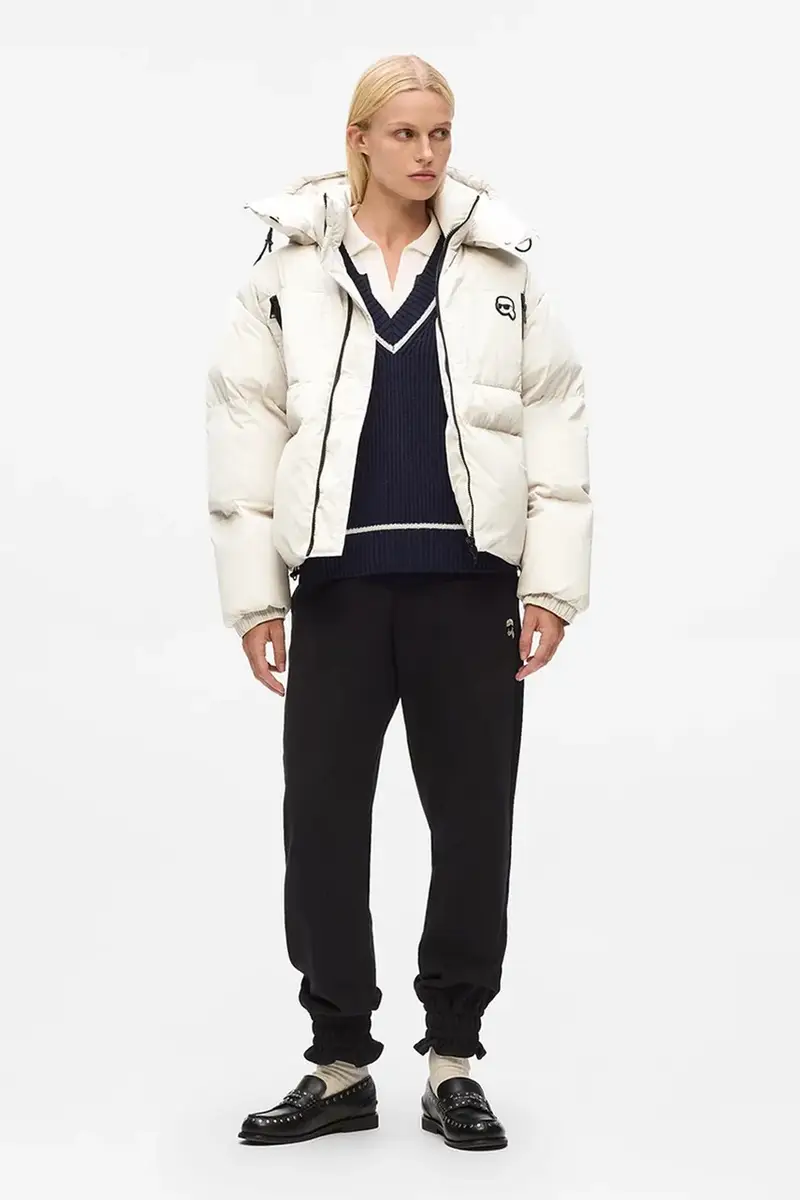 piumino colore nero A3W15020 Bianco miniatura 4