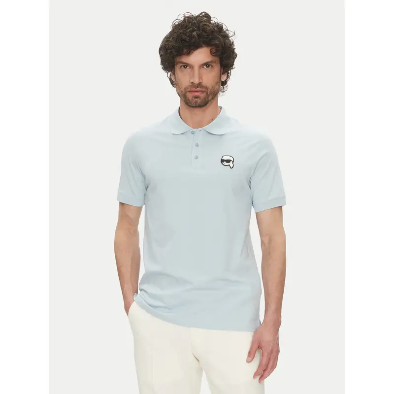Polo 745710 552224 Celeste Regular Fit