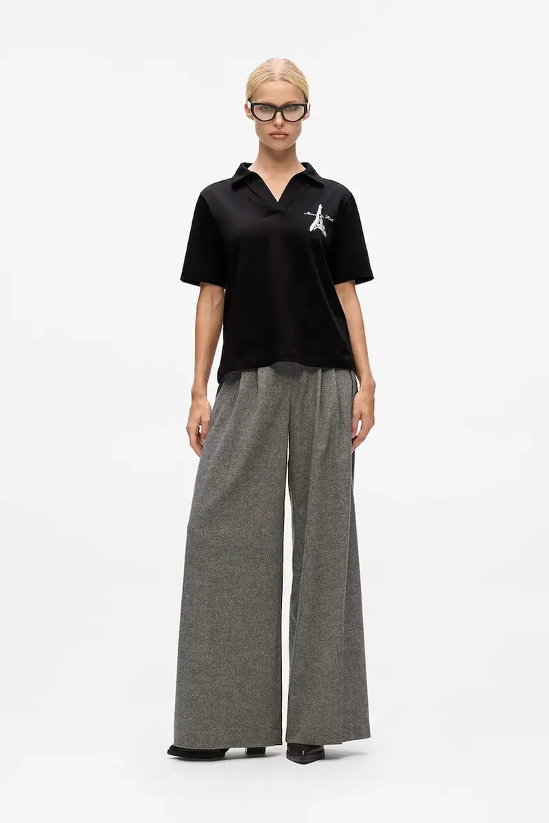 Karl Lagerfeld Polo Donna Nero 3152833 miniatura 4