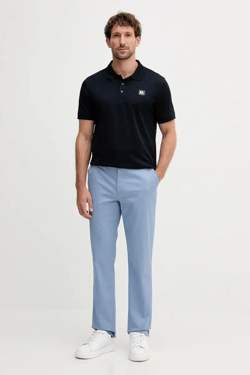Karl Lagerfeld Polo Uomo Blu 3134006 miniatura 2