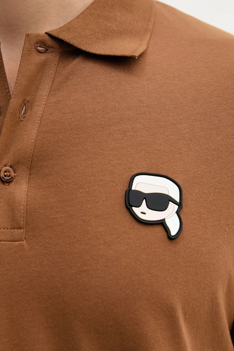 Karl Lagerfeld Polo Uomo Marrone 3250290 miniatura 5