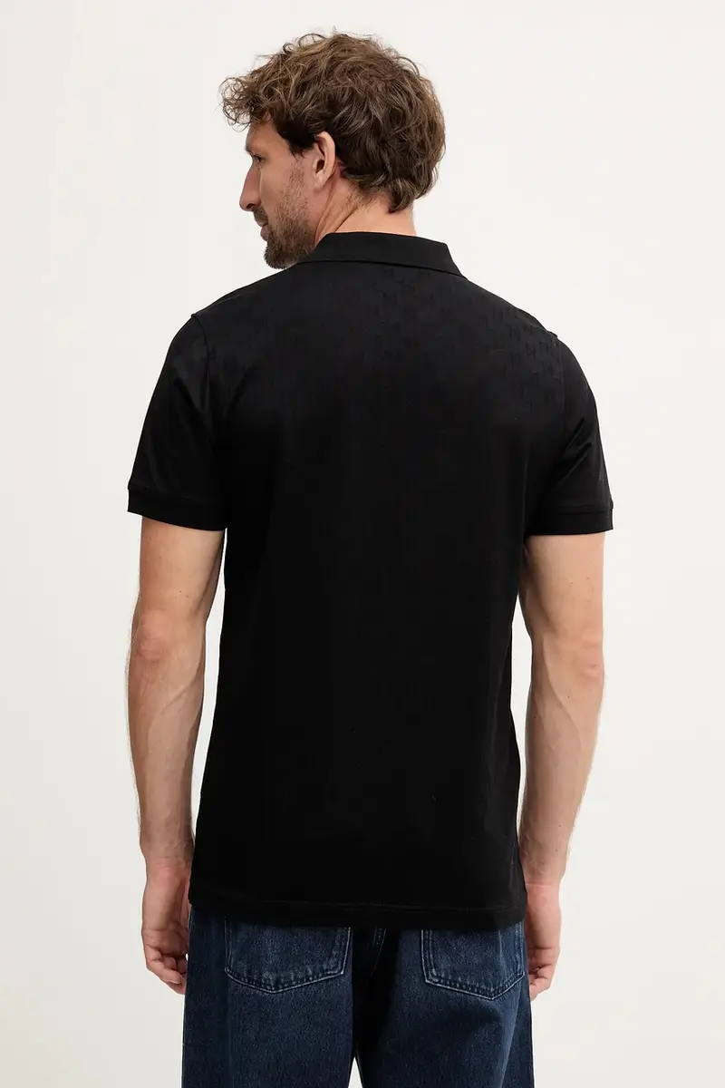 Karl Lagerfeld Polo Uomo Nero 3275780 miniatura 3