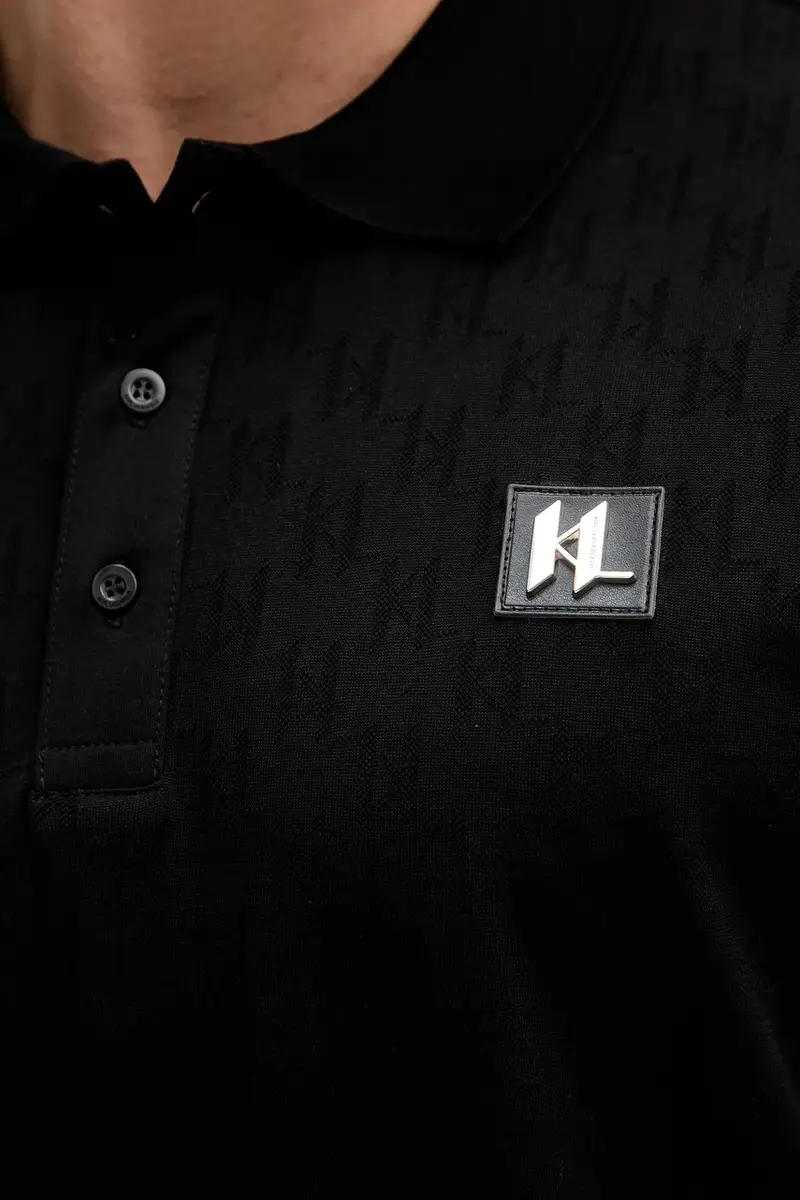 Karl Lagerfeld Polo Uomo Nero 3275780 miniatura 5