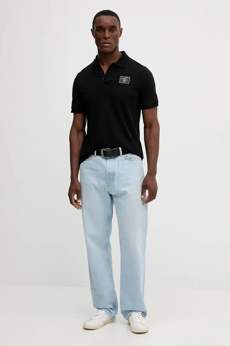 Karl Lagerfeld Polo Uomo Nero 3777502 miniatura 2