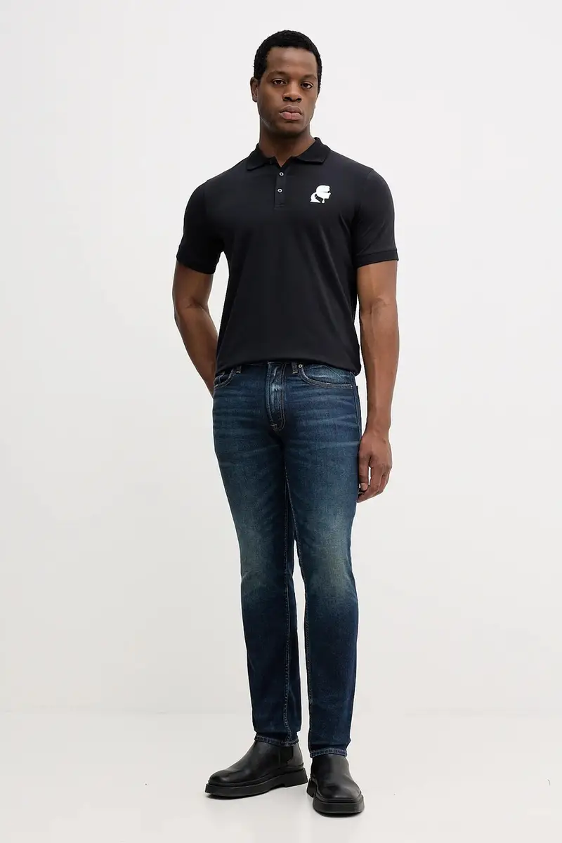 Karl Lagerfeld Polo Uomo Blu 3918813 miniatura 2