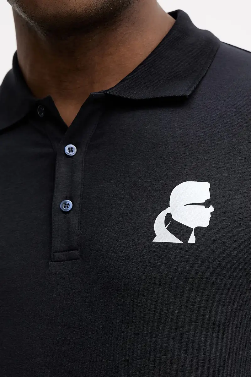 Karl Lagerfeld Polo Uomo Blu 3918813 miniatura 5