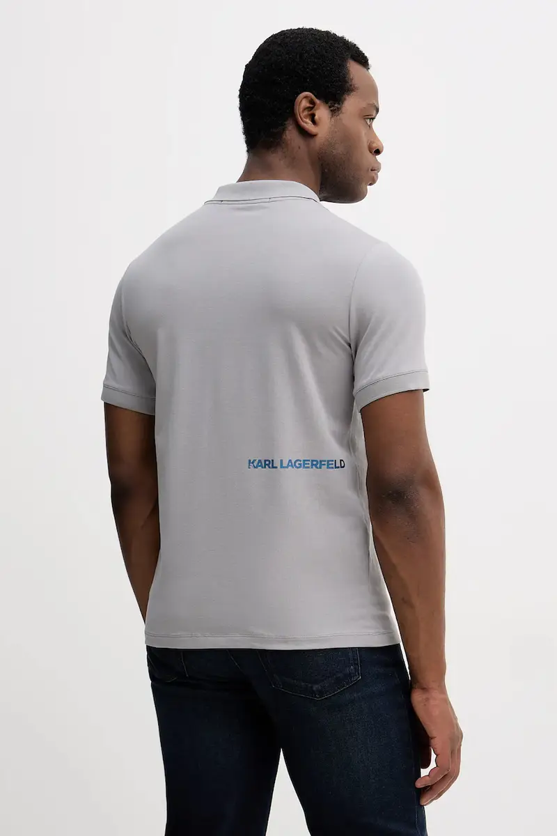 Karl Lagerfeld Polo Uomo Grigio 3919057 miniatura 3