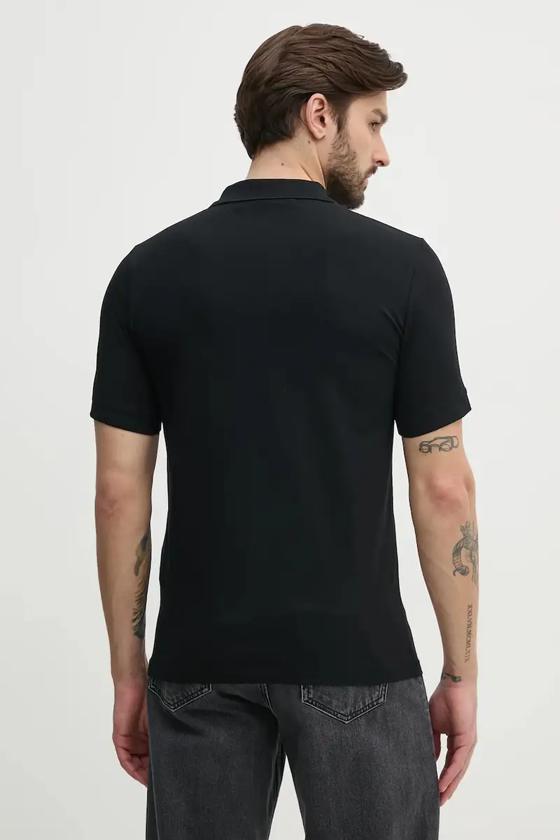 Karl Lagerfeld Polo Uomo Nero 3336938 miniatura 3