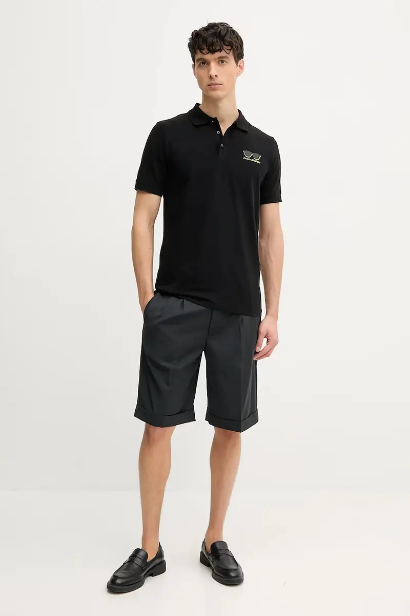 Karl Lagerfeld Polo Uomo Nero 3336738 miniatura 2