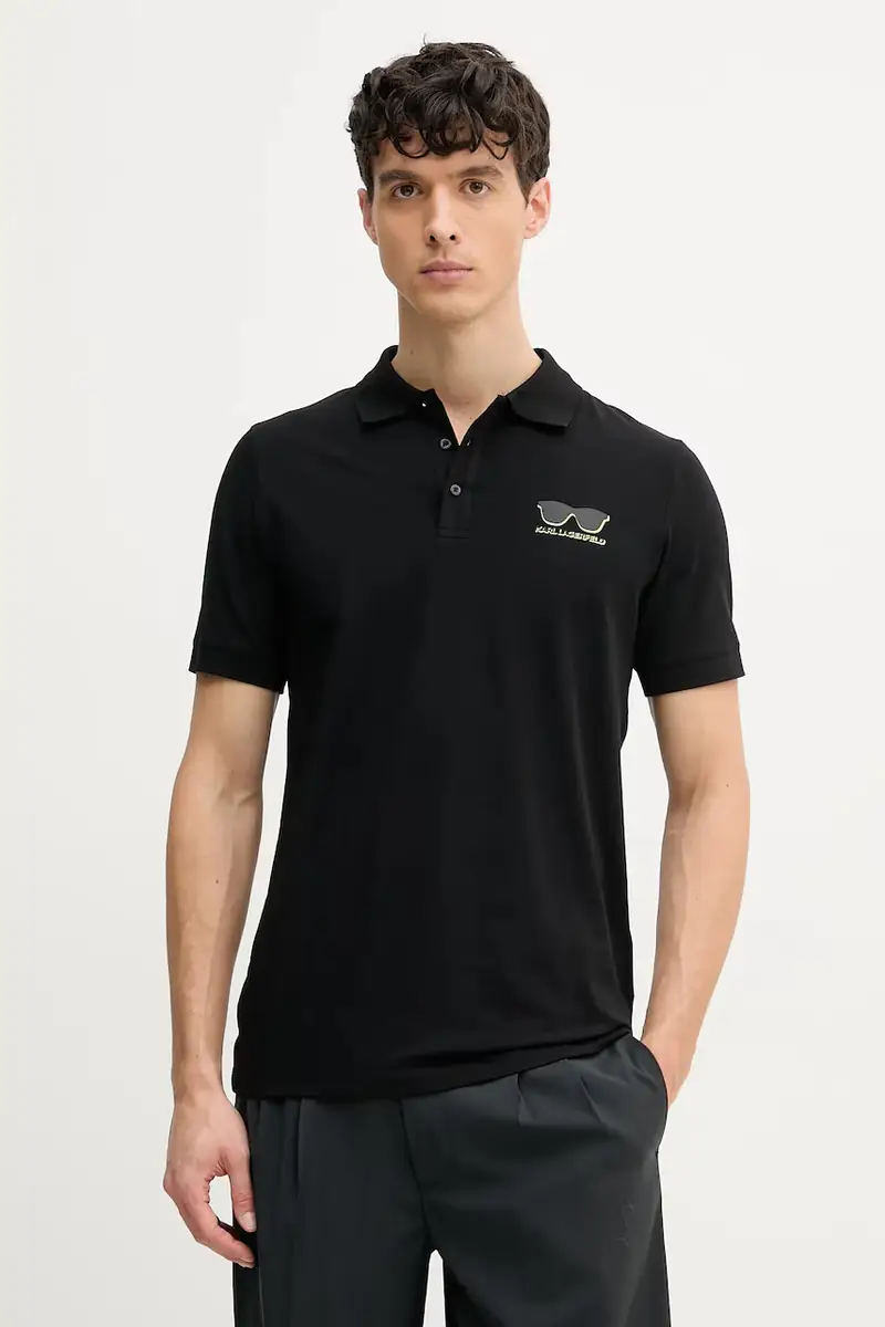 Karl Lagerfeld Polo Uomo Nero 3336738