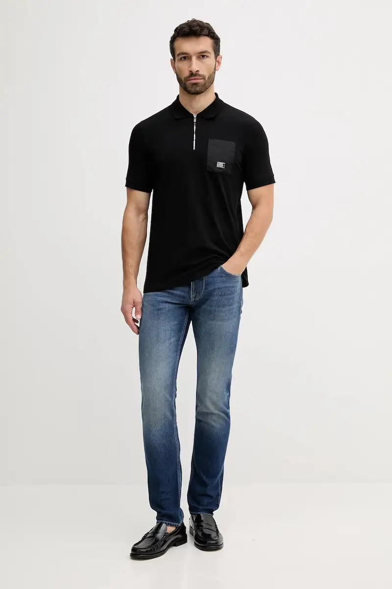 Karl Lagerfeld Polo Uomo Nero 3406325 miniatura 2