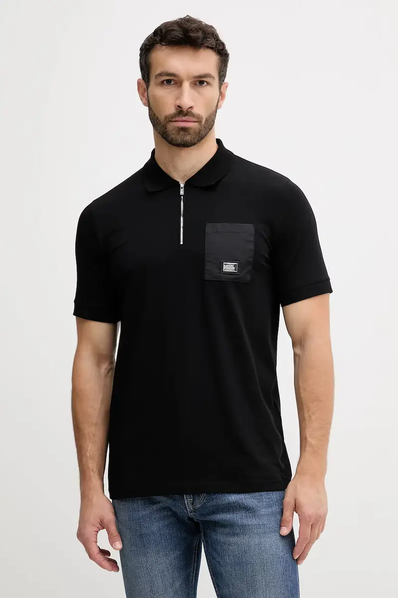 Karl Lagerfeld Polo Uomo Nero 3406325