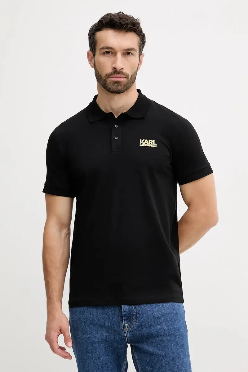 Karl Lagerfeld Polo Uomo Nero 3151550