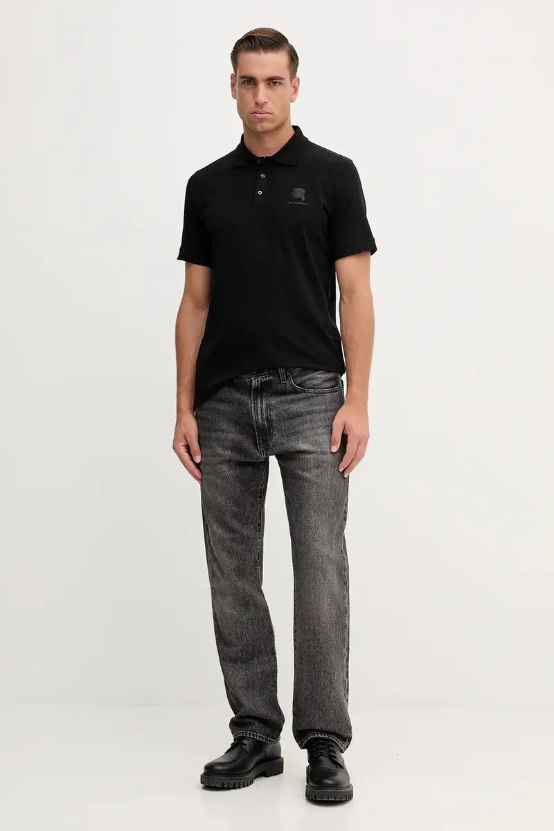 Karl Lagerfeld Polo Uomo Nero 2985500 miniatura 2