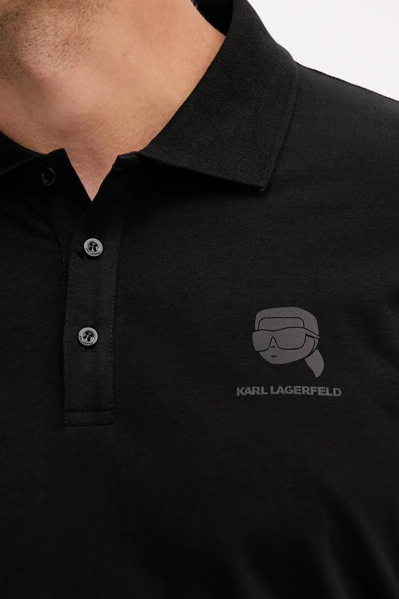 Karl Lagerfeld Polo Uomo Nero 2985500 miniatura 5