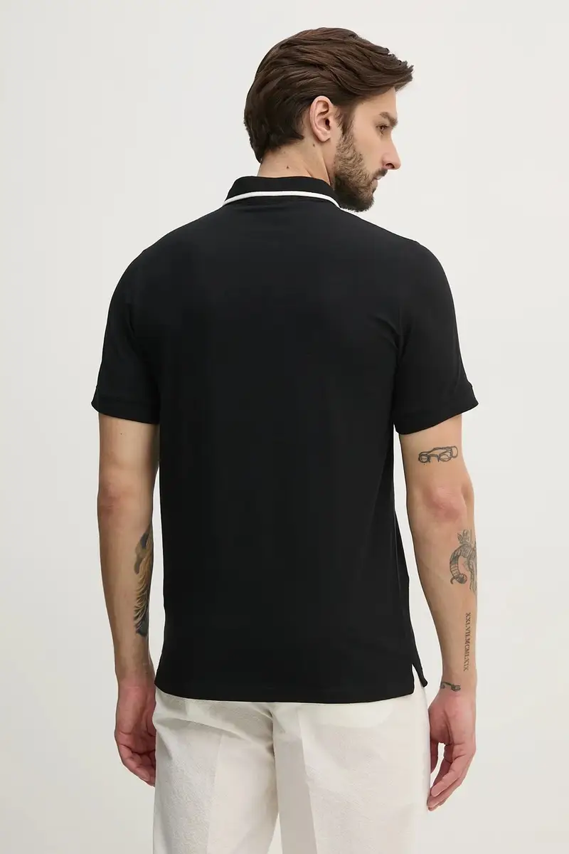 Karl Lagerfeld Polo Uomo Nero 3336943 miniatura 3