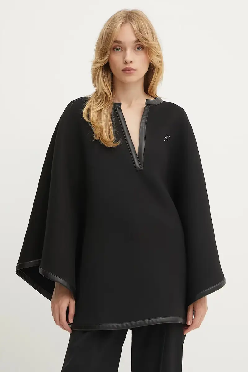 poncho colore nero A3W20016