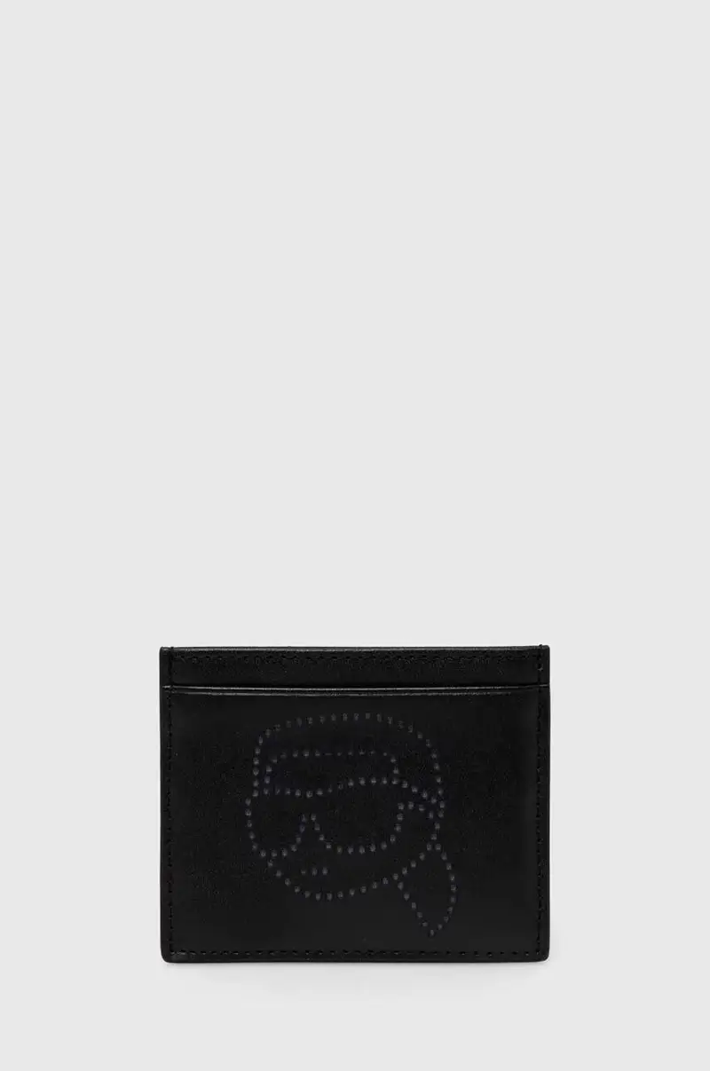 portacarte in pelle colore nero