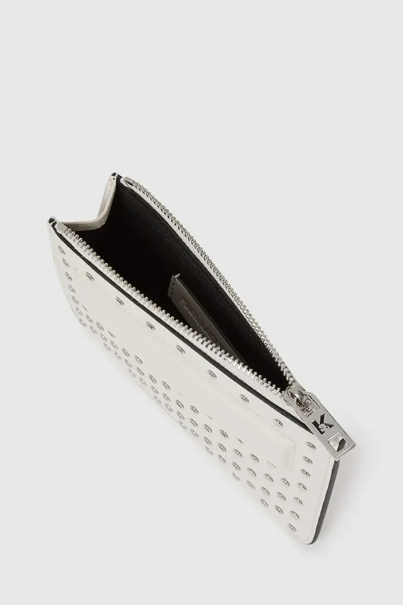 portafoglio in pelle donna colore beige A4W32028 miniatura 3