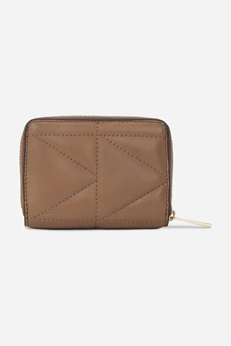 portafoglio in pelle donna colore marrone A1W32064 miniatura 2