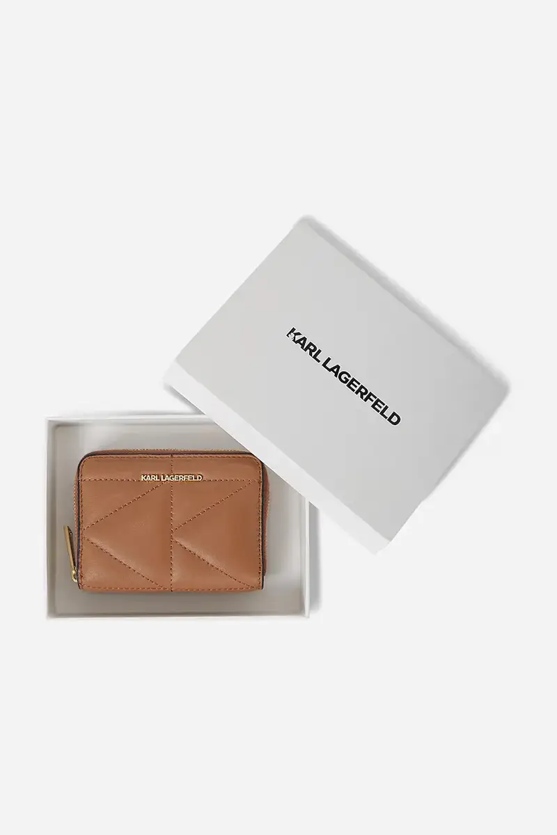 portafoglio in pelle donna colore marrone A1W32064 miniatura 4