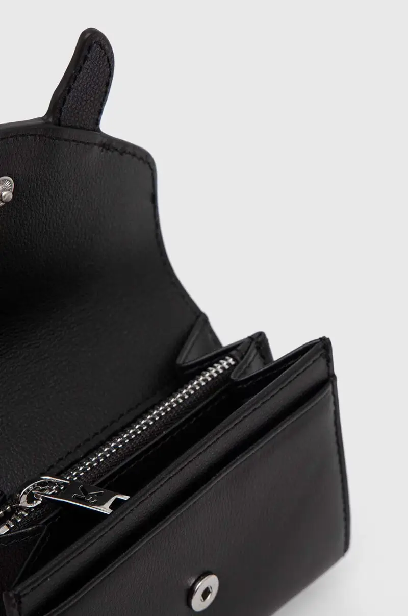 portafoglio in pelle donna colore nero 245W3214 miniatura 4