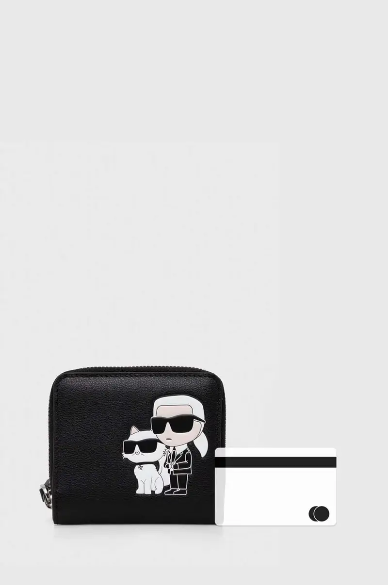 portafoglio in pelle donna colore nero miniatura 4