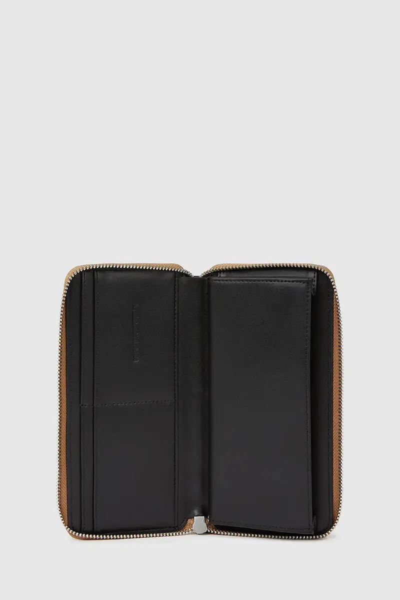 portafoglio in pelle donna colore nero A2W32034 Marrone miniatura 3