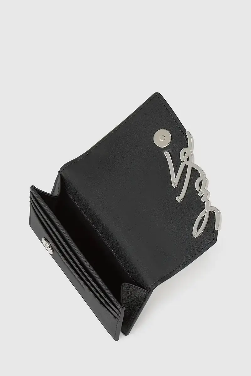 portafoglio in pelle donna colore nero A4W32018 miniatura 3