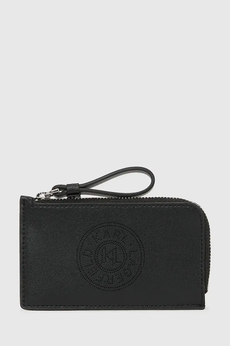 portafoglio in pelle donna colore nero A4W32024