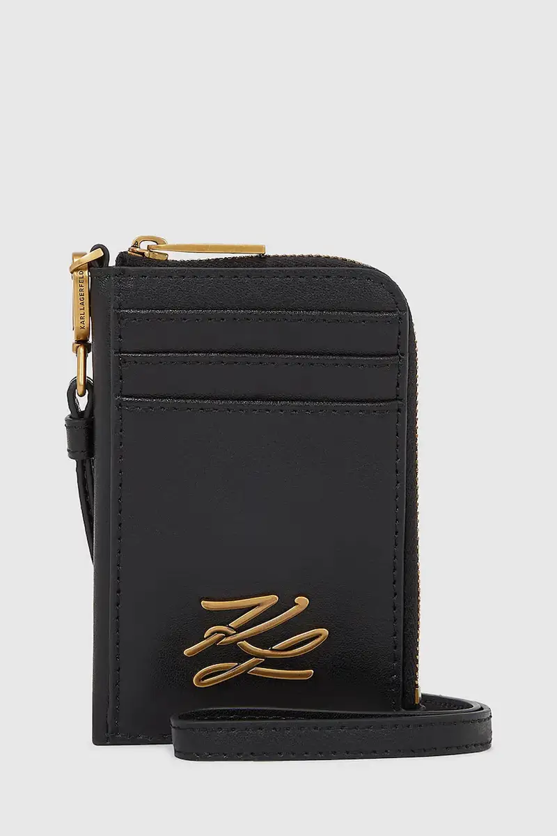 portafoglio in pelle donna colore nero A4W32035