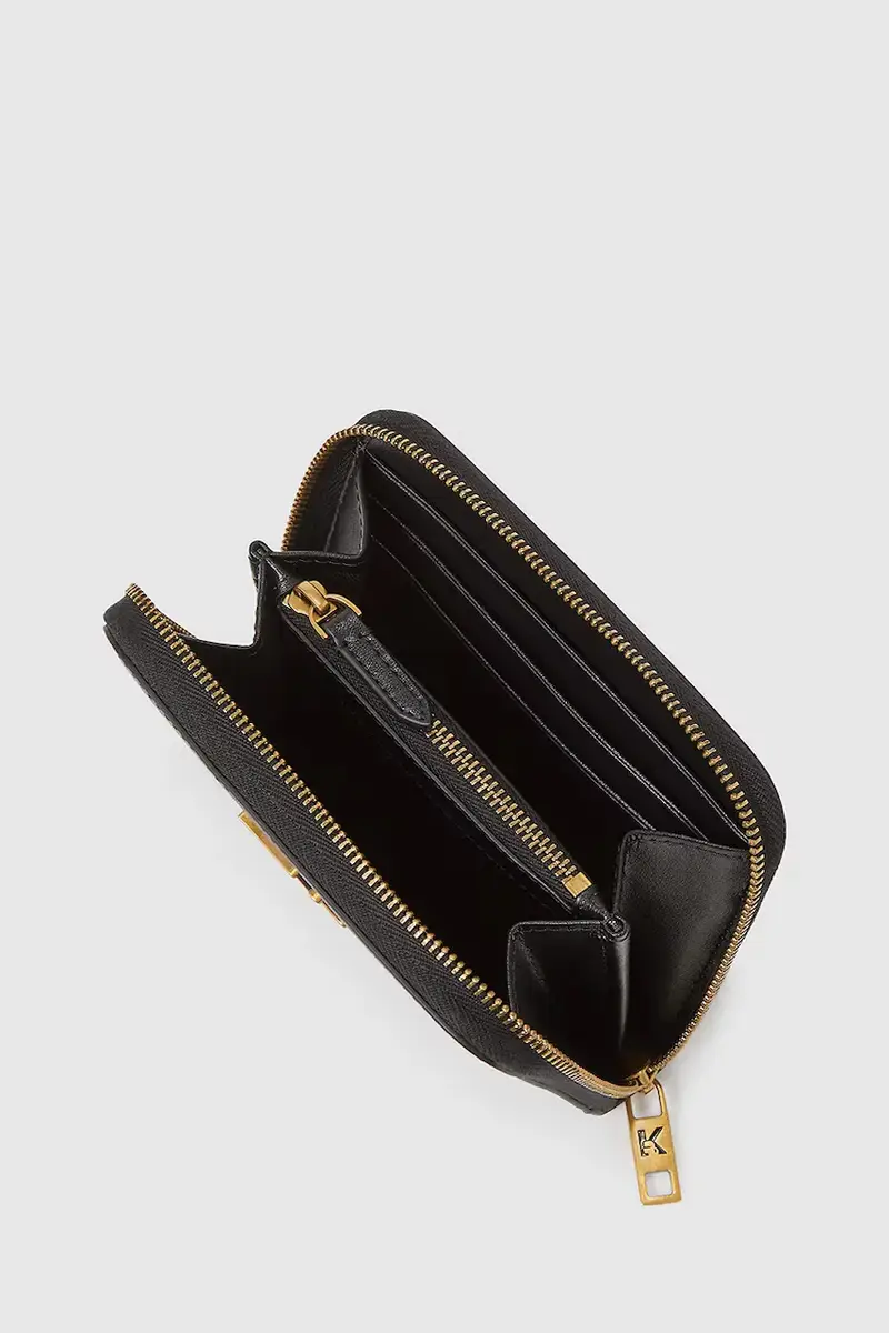 portafoglio in pelle donna colore nero A4W32036 miniatura 3