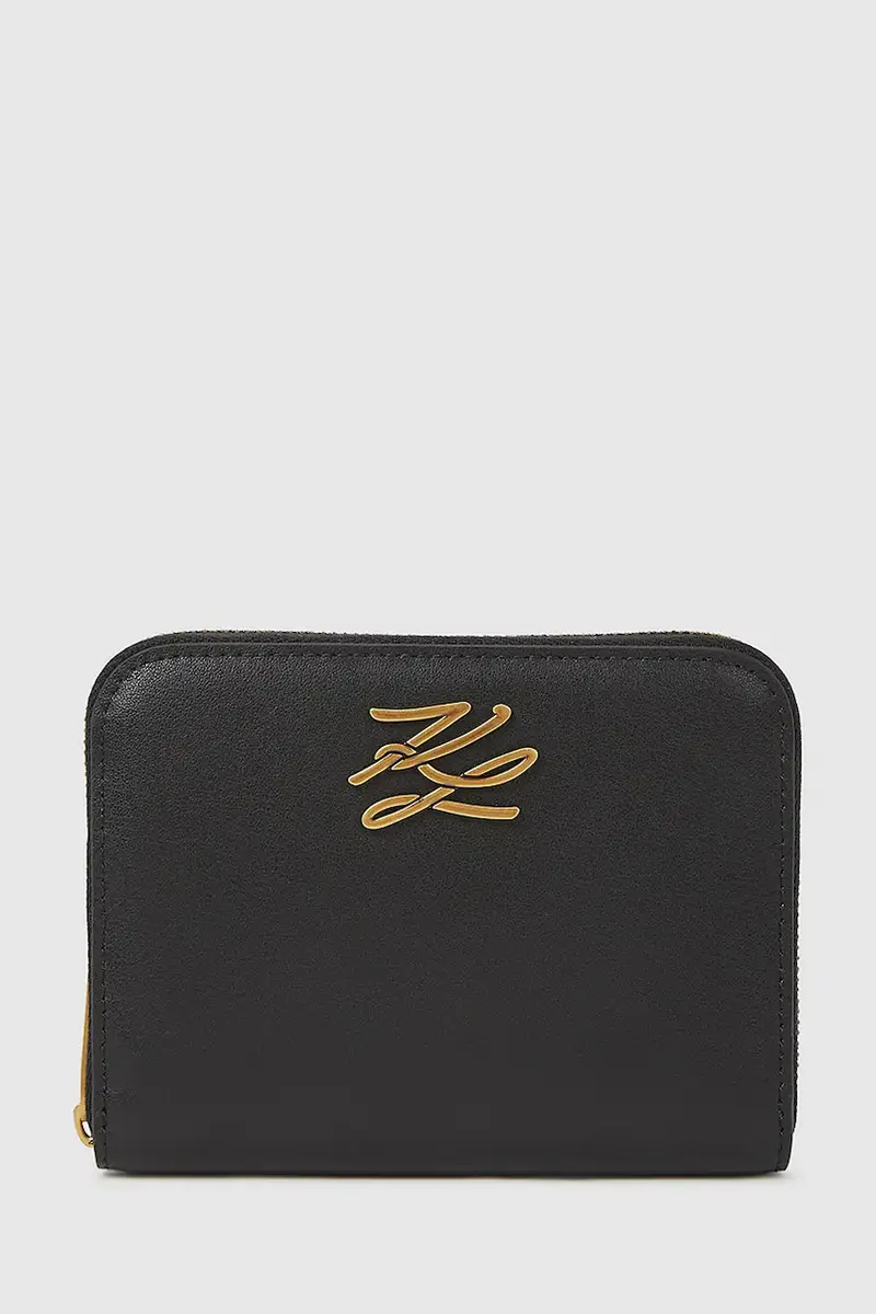 portafoglio in pelle donna colore nero A4W32036