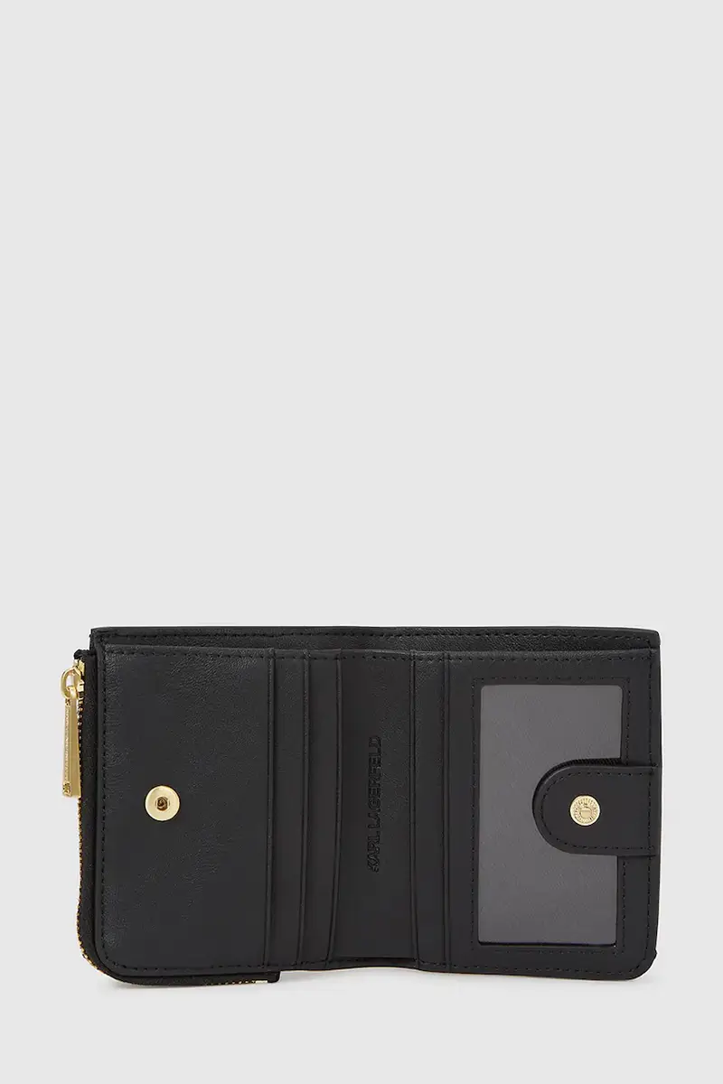 portafoglio in pelle donna colore nero A4W32039 miniatura 4