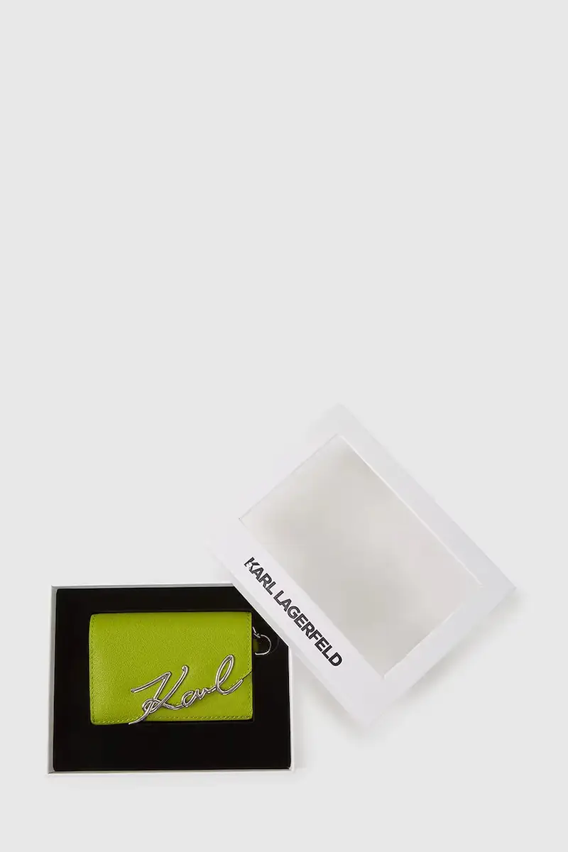 portafoglio in pelle donna colore verde A4W32019 miniatura 4