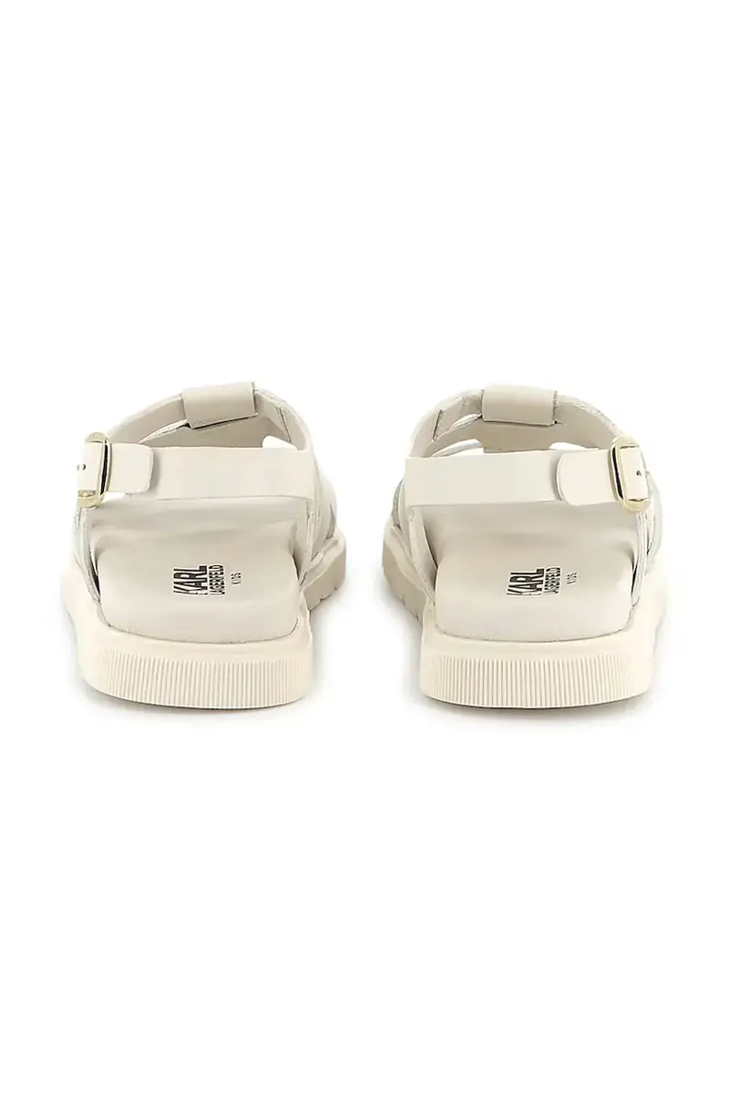 sandali in pelle bambino/a colore beige Z30372 miniatura 3