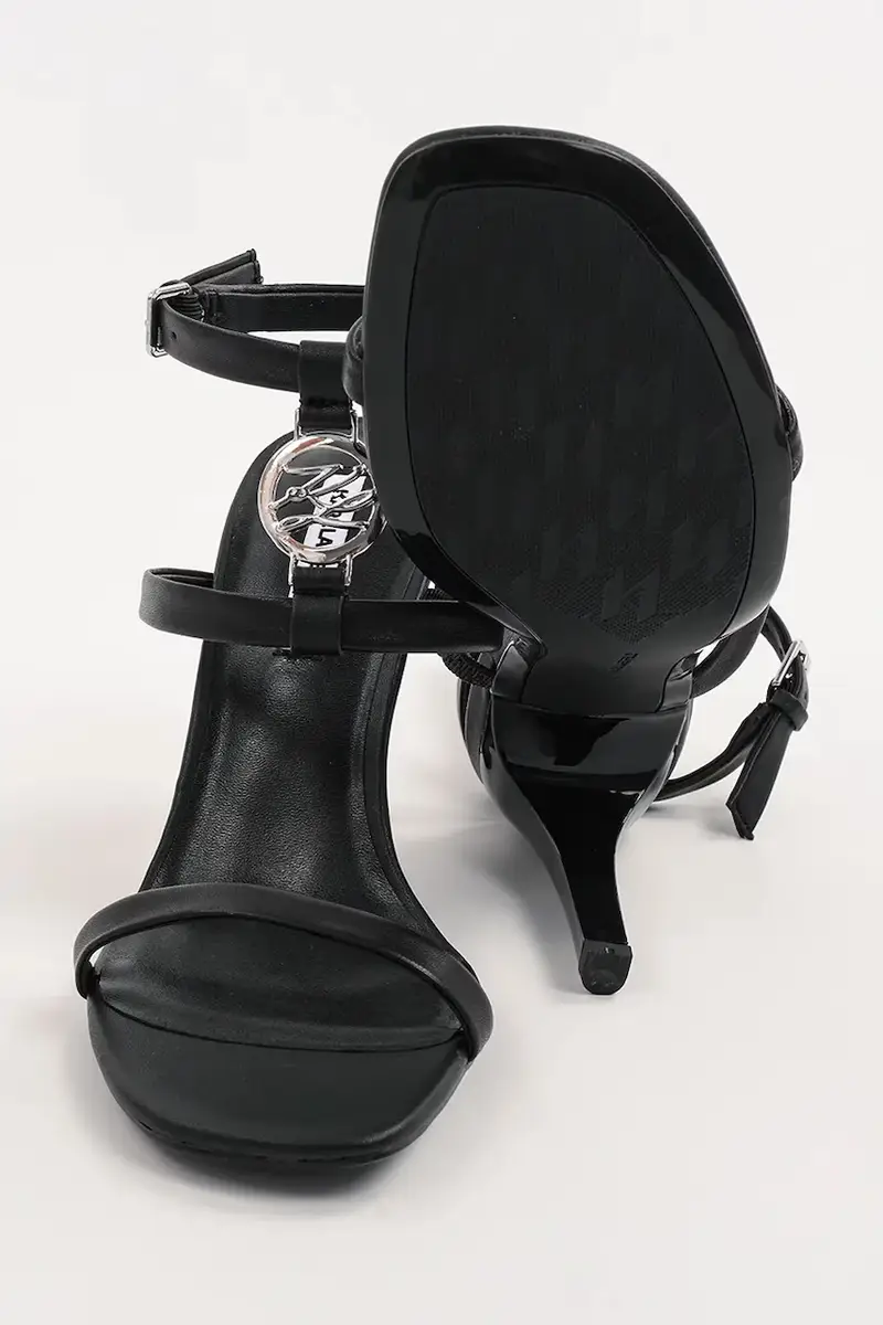 sandali in pelle BELVIA colore nero KL32914 miniatura 5